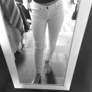J Crew white skinny Jeans
